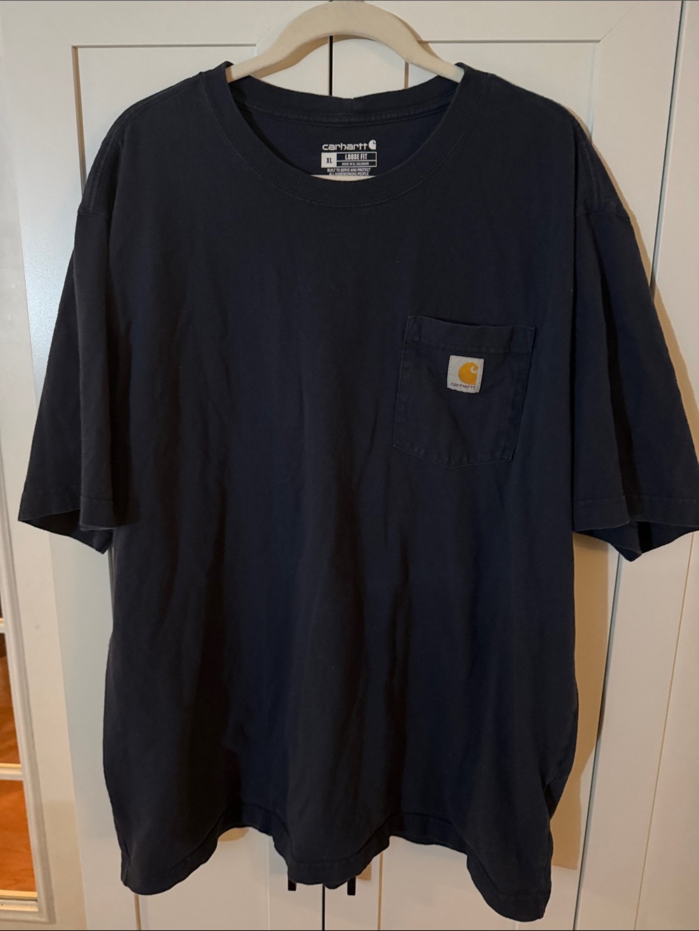 Carhartt Navy Short-Sleeve Pocket Tee